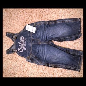 Oshkosh denim overalls 6m boys